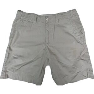 Ralph Lauren Polo Shorts Men 34 Classic Tan Khaki Chino Beige Drawstrings Y2K